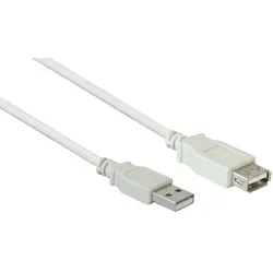 Good Connections USB 2.0 AM/AF 1m, 1 m, USB A, USB A, USB 2.0, Männlich/Weiblich