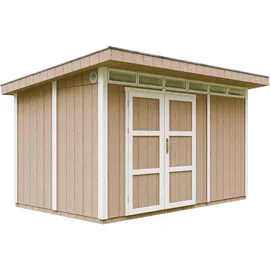 TIMBELA Gartenhaus 4,12 x 2,79 m Terra Brown