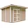 TIMBELA Gartenhaus 4,12 x 2,79 m Terra Brown
