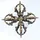Berk Doppel - Dorje ca 9 cm aus Messing - wichtiges Requisit fr buddhistische Rituale