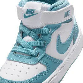 Nike Court Borough Mid 2 Kinder Weiß/Denim Turquoise 21