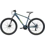 Bikestar Hardtail Aluminium MTB 27.5 Zoll (69,85cm), Blau Gelb