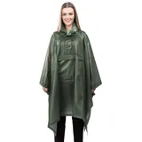 Navaris Regenponcho Regenponcho Fahrradponcho, inkl. Aufbewahrungstasche, wasserdicht (1-St) grün