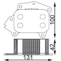 Mahle Ölkühler, Motoröl CLC 194 000S