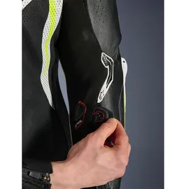 Alpinestars GP Tech V5 Lederkombi - Schwarz/Weiß/Neon-Gelb - 50