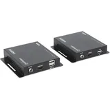 Manhattan HDMI KVM Extender über Netzwerkkabel RJ45 120 m Schwarz