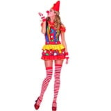 Generique - Clown-Kostüm Harlekin Damen