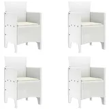 vidaXL Gartenstuhl 53 x 49 x 85 cm weiß 4 St.