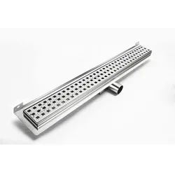 Hux Home Duschrinne »Modell G«, mit Randablauf - silberfarben