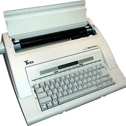 Schreibmaschine T 180DS Plus 583 mit Display portable weiß - grau