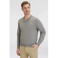 GANT Herren. 8030562 Klassischer grauer Pullover mit V-Ausschnitt XL