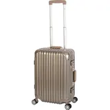 Travelhouse London Koffer Gold · Alu-Polycarbonat · Hartschalenkoffer · Gold/Beige/Silber