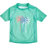 Playshoes Badeanzug UV-Schutz Shirt 1/2-Arm Palmen grün 74/80 - ca. 9-12 Monate