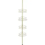 Wenko Teleskop-Eckregal Dolcedo Rostfrei Gold Matt