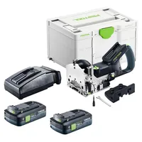 Festool DFC 500 E-Basic Akku Dübelfräse 18 V 4 - 10 mm + 2x Akku 4,0 Ah + Ladegerät