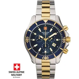 Swiss Alpine Military Nautilus Chrono Edelstahl 46 mm SAM7040.9145