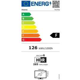 Hisense 75U7KQ 75 Zoll MiniLED ULED 4K TV