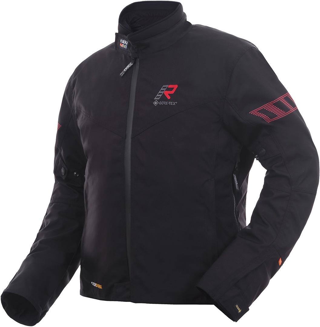 Rukka Start-R Motorfiets textiel jas, zwart-rood, 64
