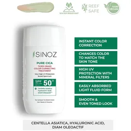 Sinoz Pure Cica Tiger Grass Fluid LSF 50+ 50 ml