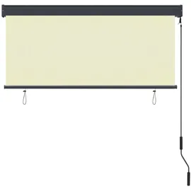 vidaXL Außenrollo 140x250 cm Creme