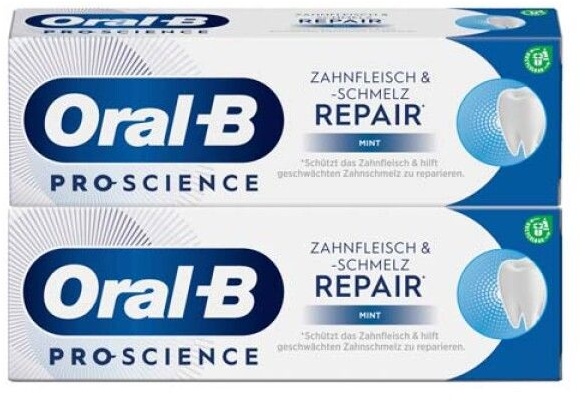 Oral-B Pro-Science Zahnfleisch und -schmelz Minze 2x75ml Zahnpasta Zahncreme 2x75 ml