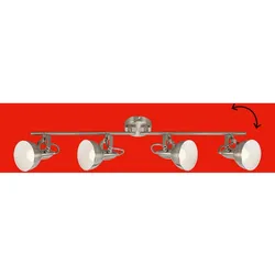 BRILONER LEUCHTEN LED Deckenspot "Soft", silber (nickel matt, weiß), Lampen