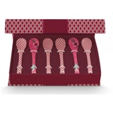 Pip Studio Giftset Teaspoons Oriental Flower Festival Dark Pink 13cm