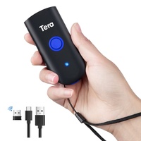 Tera Wireless Barcode Scanner 1D Laser Mini Pocket Waterproof