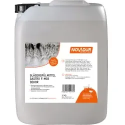NOVADUR Gläserspülmittel Gastro F-MO3 Dekor Gläser 020.0461 , 12 kg - Kanister