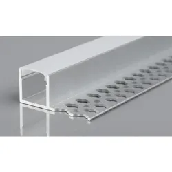 2m Alu Profil Unterputz Profil Trockenbau Schiene Kanal System mit Milchglas Abdeckung für LED-Streifen Profil H-14