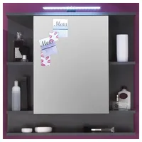 VCM ebuy24 Spiegelschrank TetisBad Graphit 72 x 20 cm)