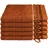 Waschhandschuh 16 x 22 cm orange 5 St.