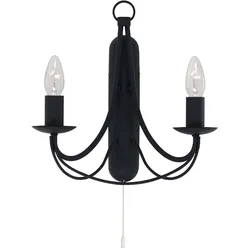 Wand Spot Lampe Leuchte Schwarz Flur Büro Küche Schlaf Wohn Zimmer Beleuchtung