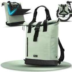 Fahrradrucksack mit klappbarem Rückenteil "MAYA" - Mint - oft gekauft