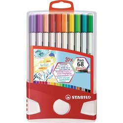 STABILO, Malstifte, Pen 68 brush Premium-Filzstift (Mehrfarbig)