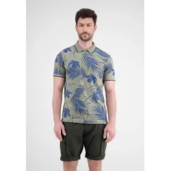 Modisches Poloshirt, sommerlich gemustert - Tinted Grey - XXL