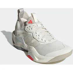 Trainingsschuh ADIDAS PERFORMANCE "RAPIDMOVE ADV 2", Gr. 41, weiß (chalk weiß, aluminium, lucid rot), Textil, sportlich, Schuhe