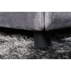 Riess-Ambiente Doppelbett FLORENZ 180x200cm grau Samt Kingsize Polsterbett