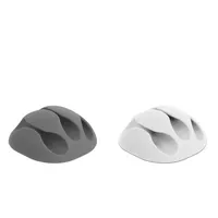 DeLock Kabelhalter mit 3 Durchführungen, Set