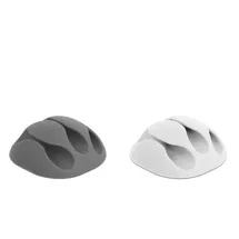 DeLock Kabelhalter mit 3 Durchführungen, Set