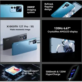 Xiaomi 12T Pro 8 GB RAM 256 GB Blue