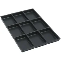 BISLEY Schubladeneinsatz A4 2,2 x 9 x 9 schwarz