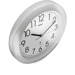 Mebus 52451 Wanduhr Digitale Wanduhr Rund Weiß