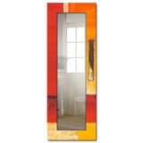 Artland Ganzkörperspiegel, Wandspiegel, mit Motivrahmen, Landhaus, orange