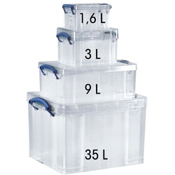 Really Useful Box Ablageboxen-Set transparent, 48x31x39 cm