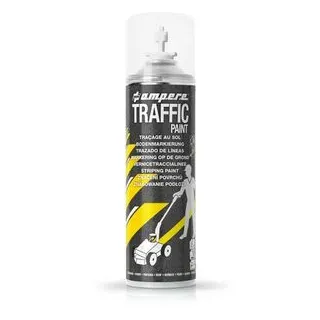 AMPERE 10602 Markierungsspray Traffic Paint, weiß, Langzeit, 500 ml