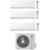 Gree CLIVIA White 3 Raum 2x2,7kW+3,5kW R32 WiFi Klimaanlage Aggregat 7,1kW