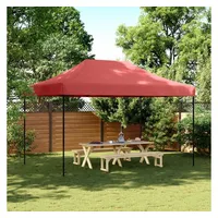 VidaXL Partyzelt Faltbar Pop-Up Burgunderrot 440x292x315 cm