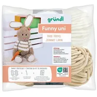 max gruendl gründl Funny uni SB-Pack Hase Hoppel, Chenillegarn, Häkelset