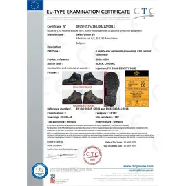 Dockers Sicherheitsschuh Dockers Giga High S3 schwarz Größe - Schwarz - 41